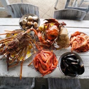 seafood selection private event at Manny’s Wine & Fish in Burleigh Heads